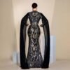 💎 Glam Radiance Dresses Wedding Dresses – Black Sequin Long Sleeve Gown with High Waist Elegance - Image 5
