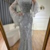 Glamorous Wedding Dress for Muslim Bride – Beaded Elegance for Unforgettable Moments 13 5