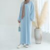 🔥 Supreme Ease Plain Abayas – Elegant Long Sleeve Modest Dresses in Vibrant Colors - Image 8