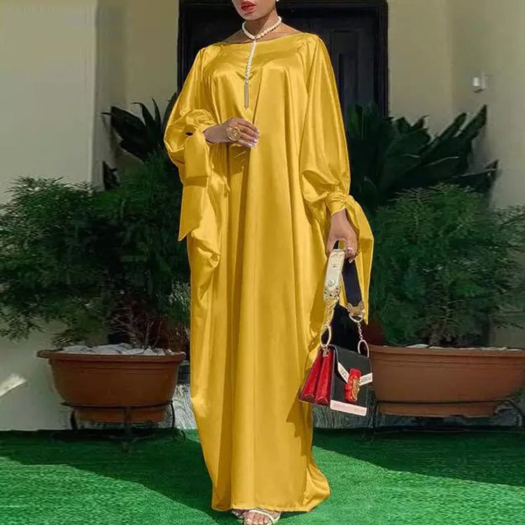 Gorgeous Long Dress with Sleeves – Effortless Modesty in Vibrant Colors - Yellow , S