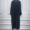 💎 Velvet Majesty Velvet Abaya – Elegant Trumpet Sleeve Swing Dress in Luxurious Shades - Image 2