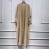 💎 Velvet Majesty Velvet Abaya – Elegant Trumpet Sleeve Swing Dress in Luxurious Shades - Image 6