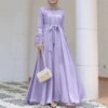 Dazzling Abaya en Satin – Harajuku-Inspired Casual Elegance - Image 4