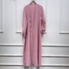 💎 Velvet Majesty Velvet Abaya – Elegant Trumpet Sleeve Swing Dress in Luxurious Shades - Image 5