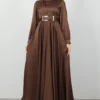 ✨ LuxeLine Full-Length Modest Gown – Premium Kobe Satin Elegance 15 1 2