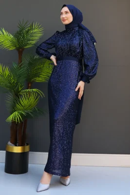 ✨ GlowLayer Abaya and Kaftan – Fully Lined Sequin Dress for Modest Events 66 1 24