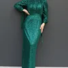 ✨ GlowLayer Abaya and Kaftan – Fully Lined Sequin Dress for Modest Events - Image 10