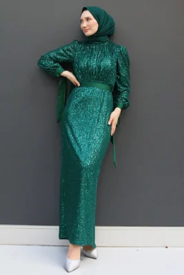 ✨ GlowLayer Abaya and Kaftan – Fully Lined Sequin Dress for Modest Events 67 1 25