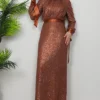 ✨ GlowLayer Abaya and Kaftan – Fully Lined Sequin Dress for Modest Events - Image 9