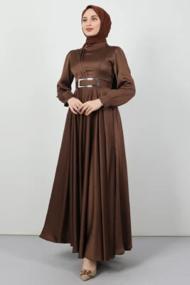 ✨ LuxeLine Full-Length Modest Gown – Premium Kobe Satin Elegance 30 3 2
