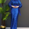 ✨ GlowLayer Abaya and Kaftan – Fully Lined Sequin Dress for Modest Events - Image 3
