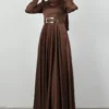 full-length modest gown