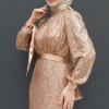 ✨ GlowLayer Abaya and Kaftan – Fully Lined Sequin Dress for Modest Events - Image 7