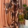 ✨ Opulent Flow layered abaya– Light, Breathable Modesty in Cotton-Chiffon Blend - Image 5