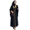Black Abaya with Gold