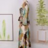 💎 Imperial Touch Luxurious Abaya – Printed Elegance in Vibrant Statement Colors - Image 4
