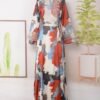 💎 Imperial Touch Luxurious Abaya – Printed Elegance in Vibrant Statement Colors - Image 7