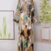 💎 Imperial Touch Luxurious Abaya – Printed Elegance in Vibrant Statement Colors - Image 5
