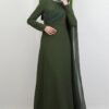 💎 Royal Luxury Abayas|38-52|Elegant Long Sleeve Dress in Rich Tones - Image 3