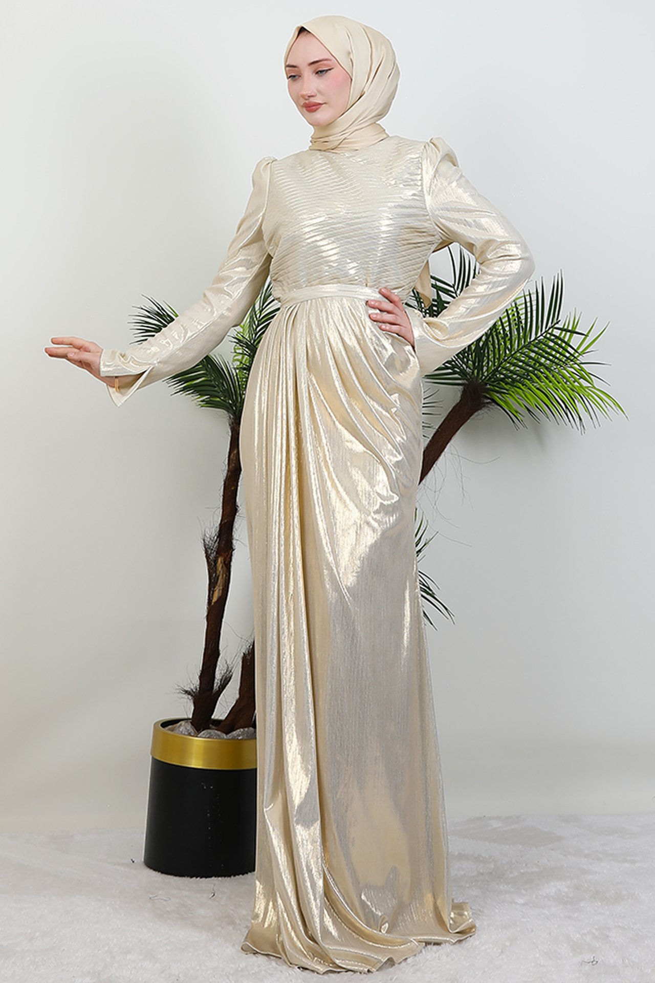 black and gold abaya dress