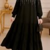 Graceful Stone Shoulder Tulle Dress – Turkish Party Dresses Online - Image 2