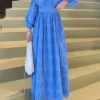 Premium Turkish Dresses UK , Cape Collar with Lace Trim - Image 6