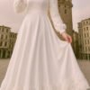 Rose Embroidered Satin Dress – Turkish Party Dresses - Image 6