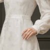 Satin Evening Dresses UK – Bold Balloon Sleeve Tulle Gown - Image 7