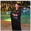 pure cotton abaya,Fashion Dress Black  Two-piece Set - Image 4