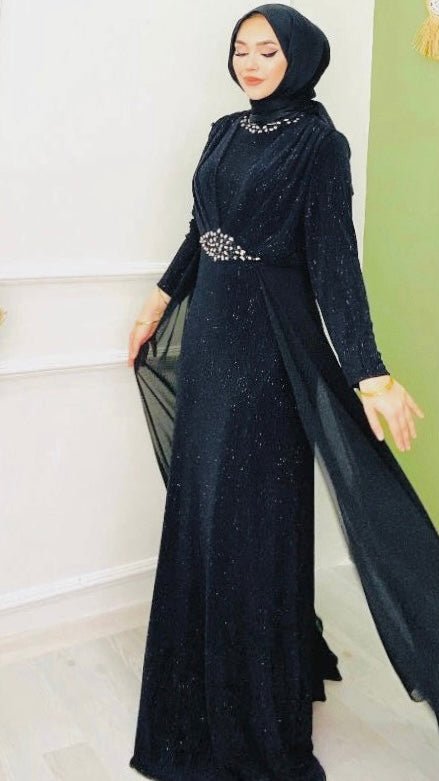 Radiant Chiffon Fruko Dress – Turkish Party Wear Dresses 5 Radiant Chiffon Fruko Dress – Turkish Party Wear Dresses - Image 5
