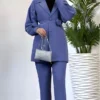 Turkish Party Dresses UK – Rose Belt Blazer & Trouser Set - Image 5