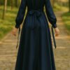 Turkish Evening Dress – Satin with Lace & Belt - Image 7