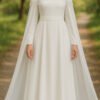 Stunning Turkish Evening Dresses – Cape Style with Lace Detail - Image 3