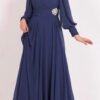 Turkish Wedding Dresses UK – Star Stone Chiffon Gown - Image 9