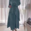 Irregular Hem Top Wide Leg Pants Suit Women - Image 6