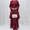 Malay Clothing French Wrinkle Embroidery Embroidery Bell Sleeve Suit - Image 8