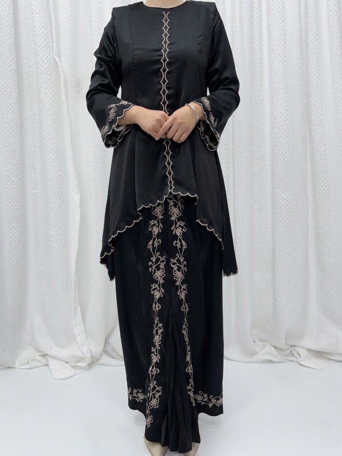 Alternative view of Malay Clothing French Wrinkle Embroidery Embroidery Bell Sleeve Suit
