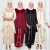 Malay Clothing French Wrinkle Embroidery Embroidery Bell Sleeve Suit