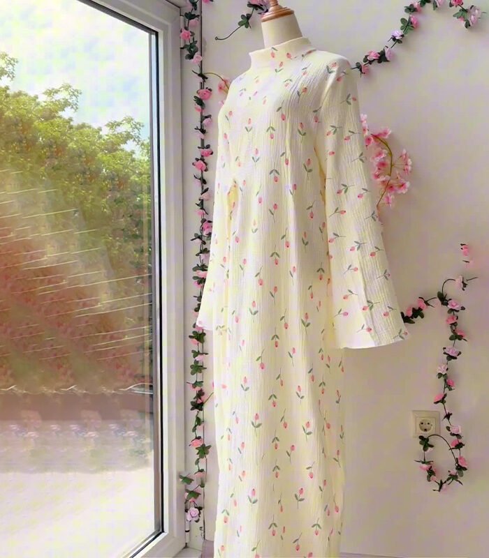 Women's Clothes Clothes Fresh Autumn Floral French Dress Women