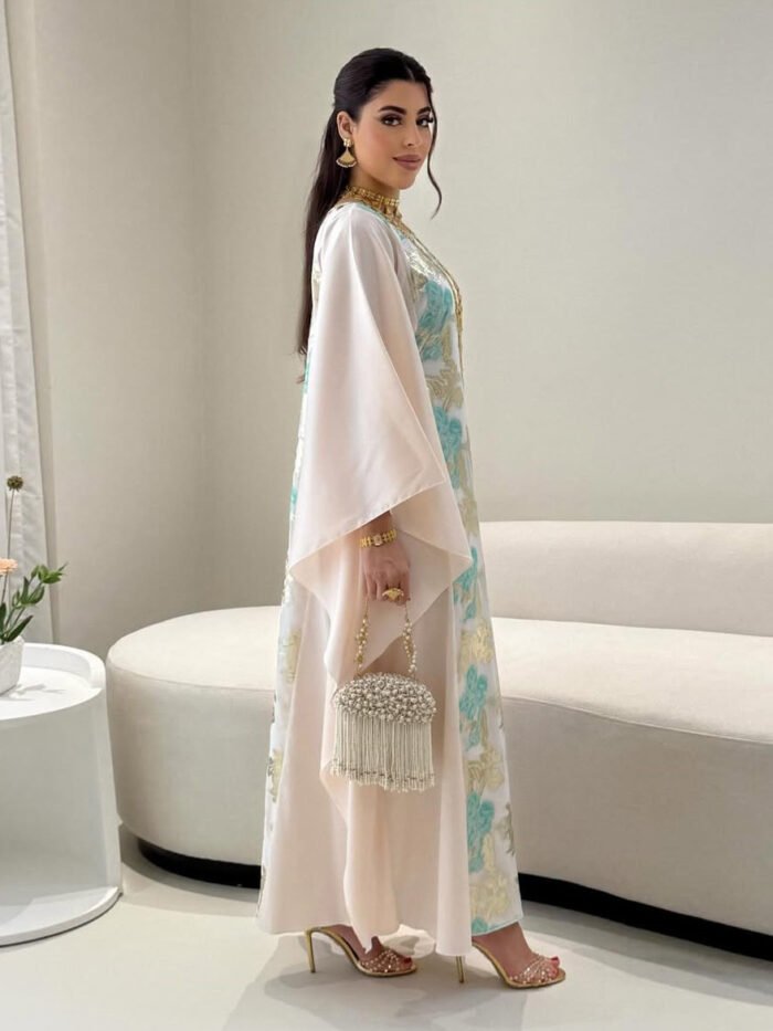 Alternative view of abaya for summer season,Embroidered Long Dress