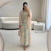 abaya for summer season,Embroidered Long Dress - Image 7