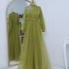 Iconic Turkish Wedding Dresses – Guipure Belted Pencil Dress in Black - Image 3