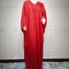 pure cotton abaya,Fashion Dress Black  Two-piece Set - Image 10
