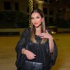 pure cotton abaya,Fashion Dress Black  Two-piece Set - Image 3
