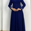Stunning Skirt Suit Black – Pearl Neck Skirt Suit in Crepe (Red/Navy/Beige) 14 Stunning Skirt Suit Black – Pearl Neck Skirt Suit in Crepe (Red/Navy/Beige) - Image 3