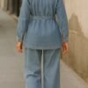 Stunning Trouser Suit Ladies – Full Length Snap-Front Trouser Set - Image 7
