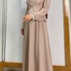 Stunning Skirt Suit Black – Pearl Neck Skirt Suit in Crepe (Red/Navy/Beige) 19 Stunning Skirt Suit Black – Pearl Neck Skirt Suit in Crepe (Red/Navy/Beige) - Image 8