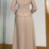Stunning Skirt Suit Black – Pearl Neck Skirt Suit in Crepe (Red/Navy/Beige) 20 Stunning Skirt Suit Black – Pearl Neck Skirt Suit in Crepe (Red/Navy/Beige) - Image 9