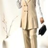Stunning Trouser Suit for Women ,Shirt Suit with Side Slits and Stones - Image 3