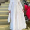 Premium Turkish Dresses UK , Cape Collar with Lace Trim - Image 3
